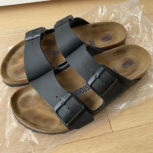 Birkenstock Sandal Black Size US women 7~7.5 Arizona Birko-Flor Flip Flop Slides